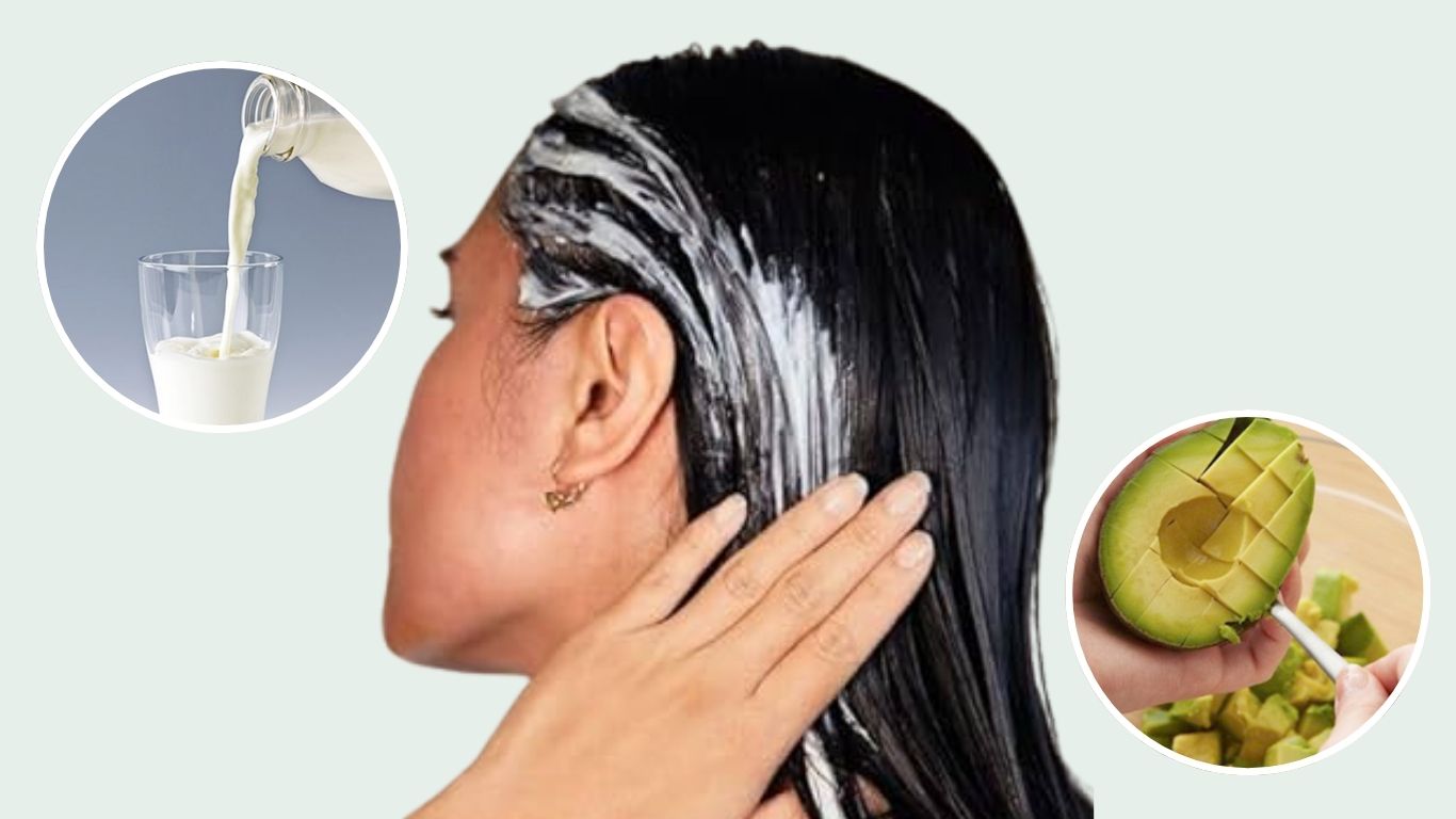 Ủ tóc bằng bơ và sữa tươi 