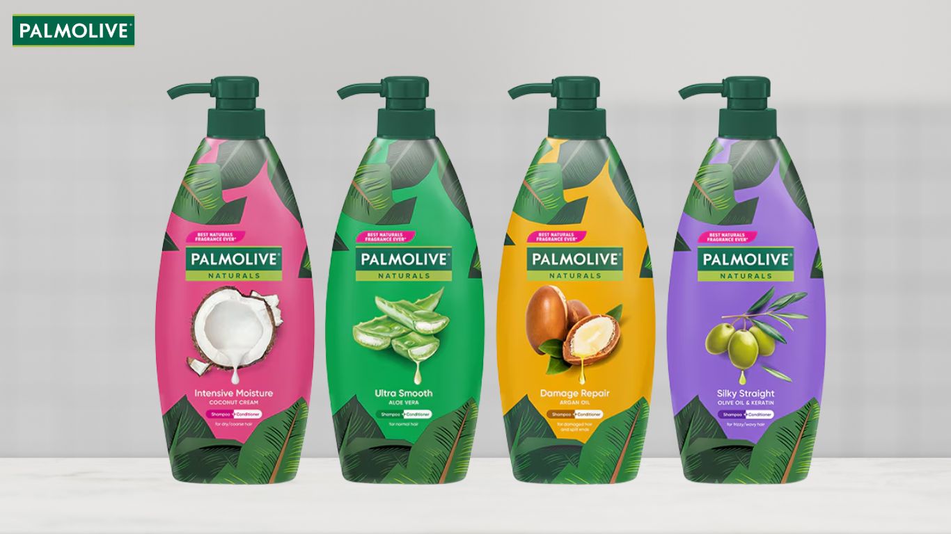 Dầu gội dịu nhẹ Palmolive phù hợp cho mọi loại tóc
