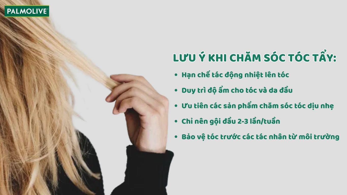 Nguyên tắc để chăm sóc tóc tẩy đúng cách