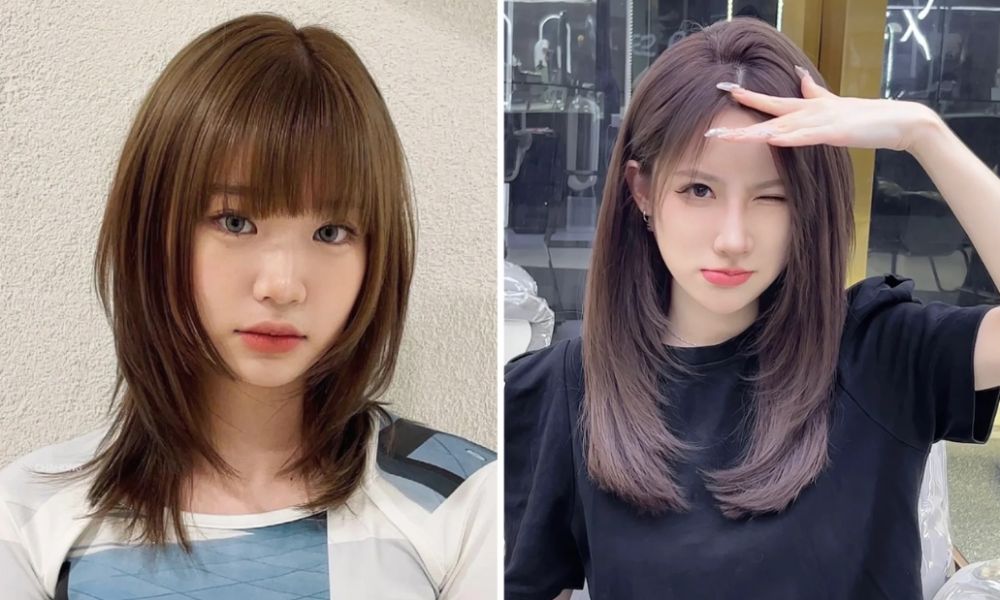 Tóc tỉa layer giúp mái tóc trông bồng bềnh và suôn mượt hơn 