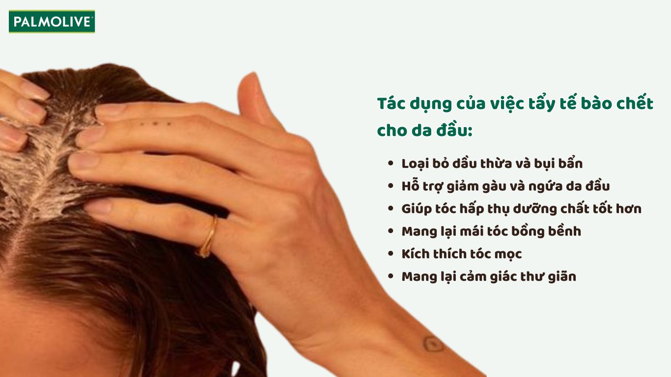 Công dụng của tẩy tế bào chết da đầu