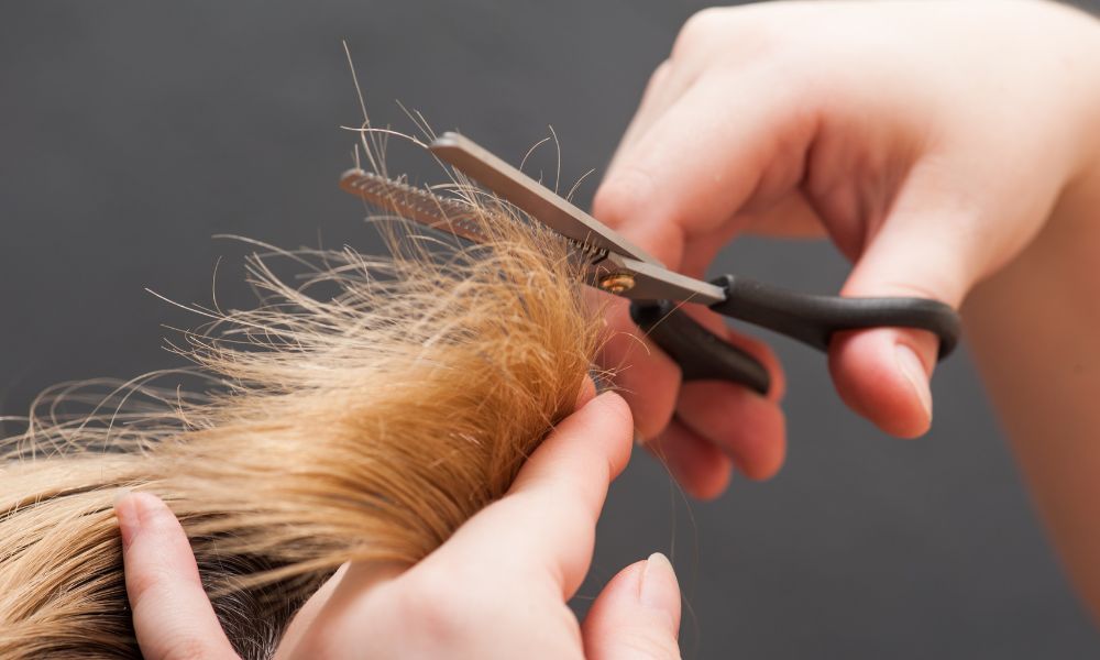 Cắt tỉa tóc định kỳ giúp phục hồi tóc hư tổn