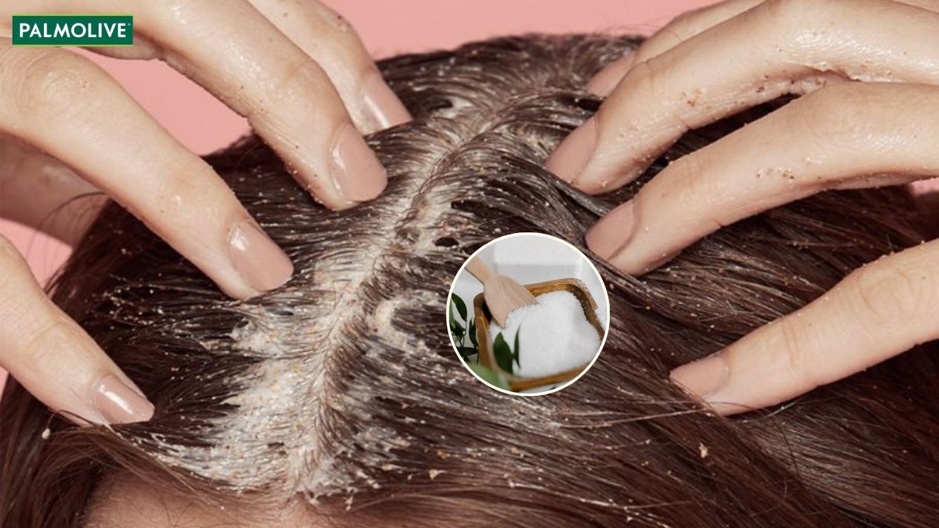 Khắc phục tình trạng tóc bết bằng muối biển