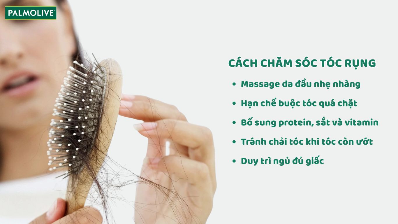 Hướng dẫn cách chăm sóc tóc gãy rụng