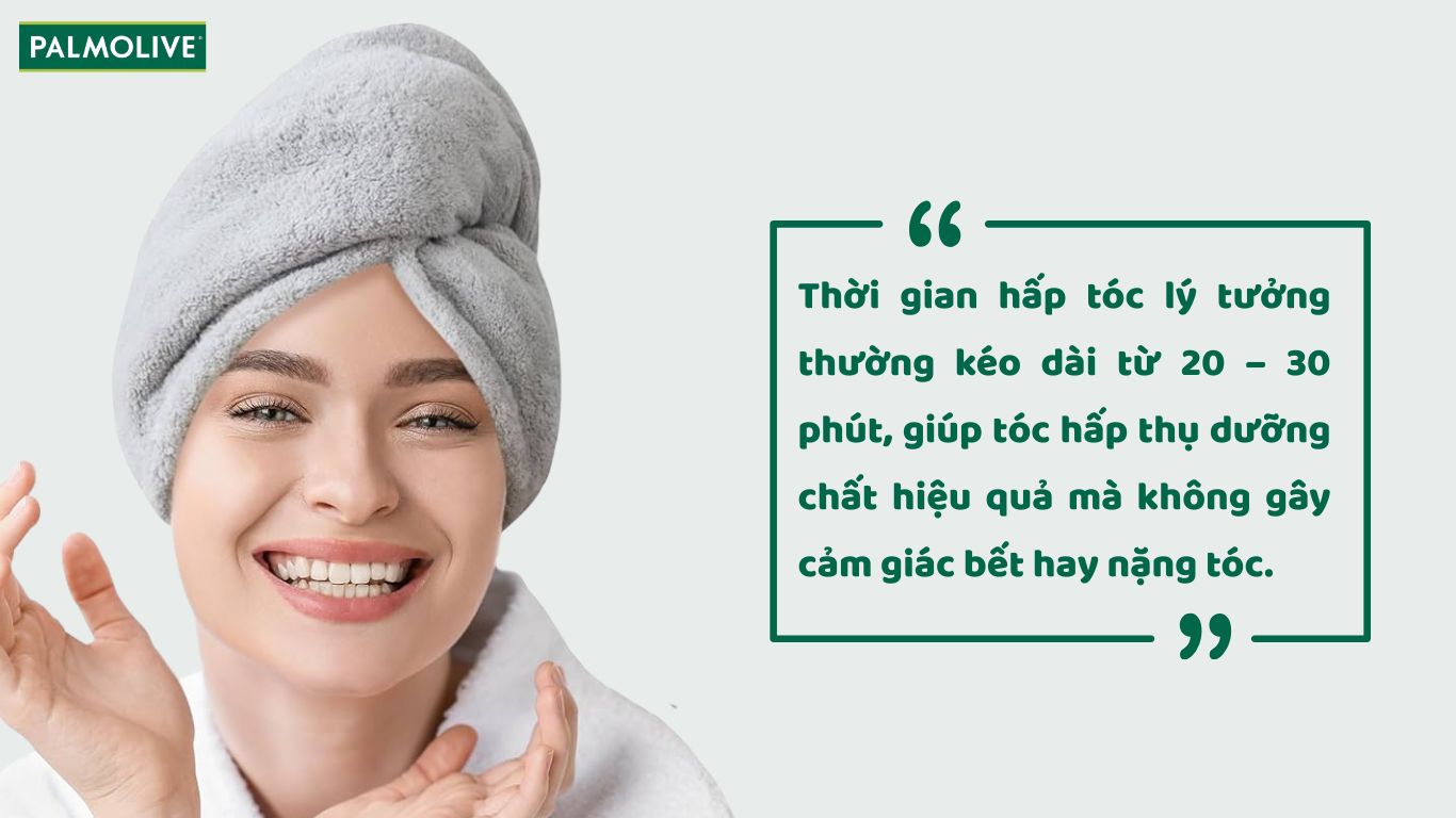 Thời gian lý tưởng để hấp tóc tại nhà