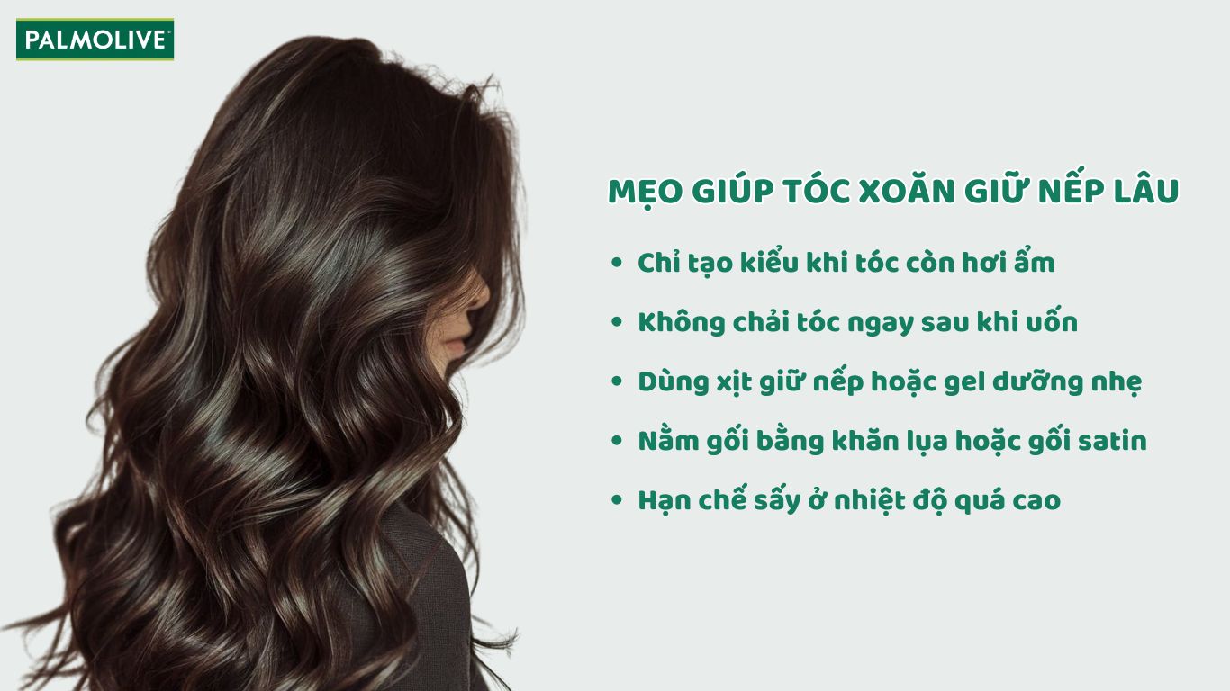Mẹo giúp tóc xoăn giữ nếp lâu hơn