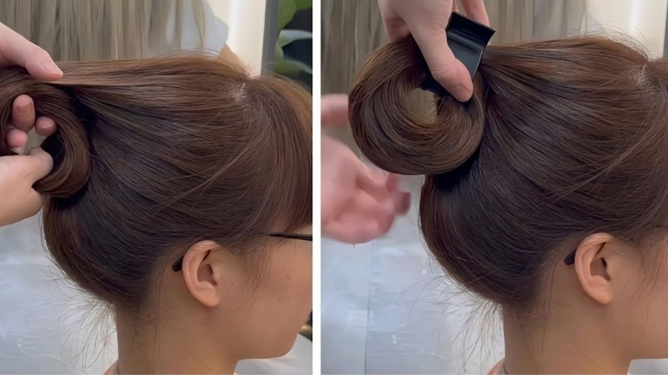 Cách làm tóc xoăn tự nhiên bằng kẹp càng cua