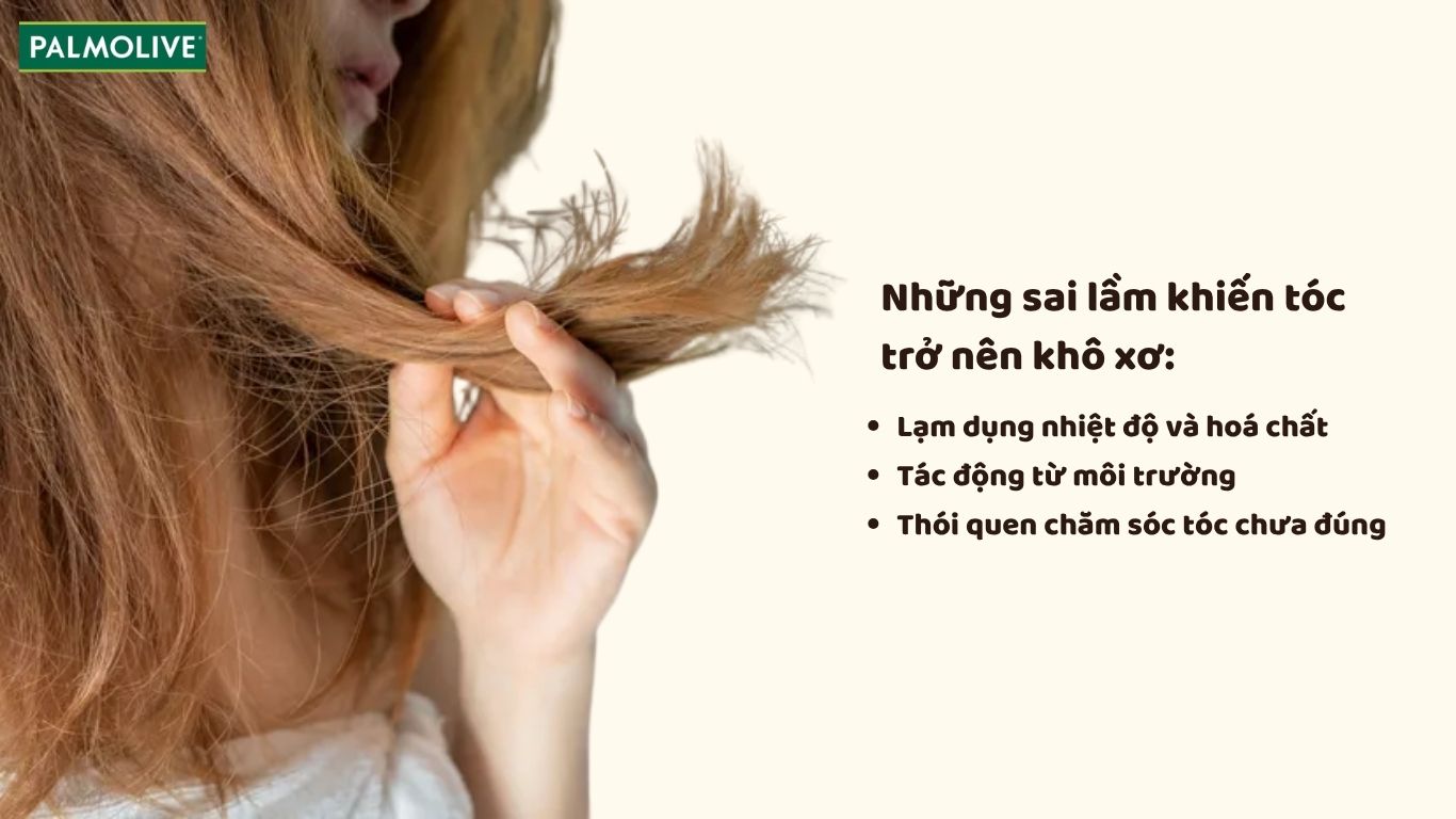 Các sai lầm khiến tóc trở nên khô xơ 