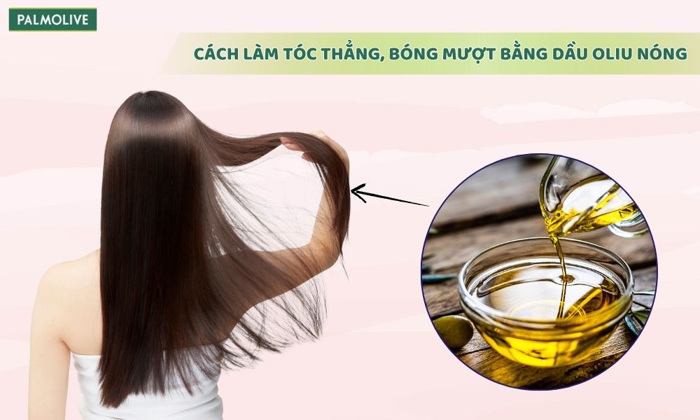 Hỗn hợp dầu dừa và oliu giúp tóc bóng mượt, chắc khỏe và vào nếp thẳng lâu hơn