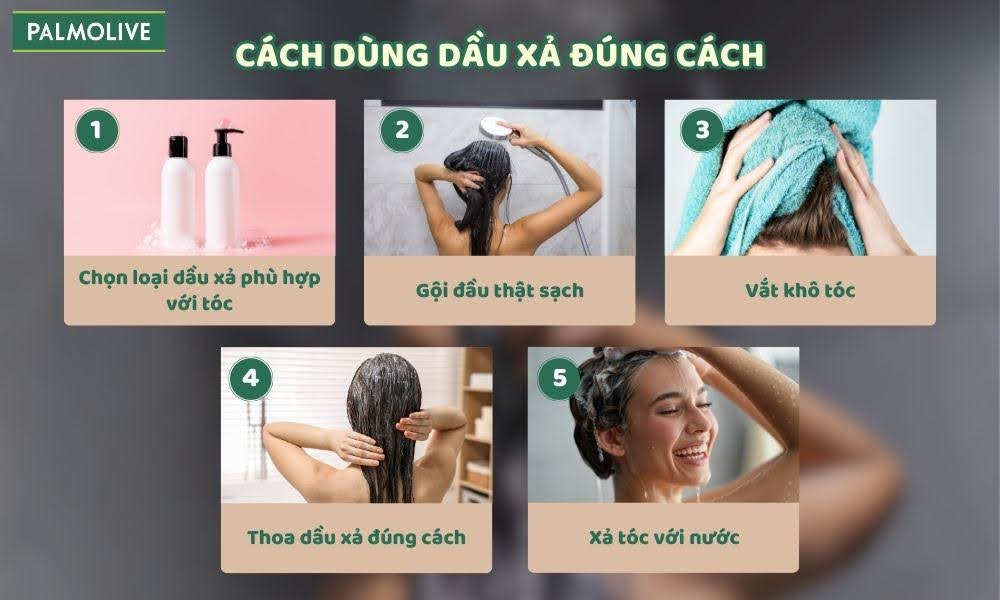 Cách dùng dầu xả đúng cách