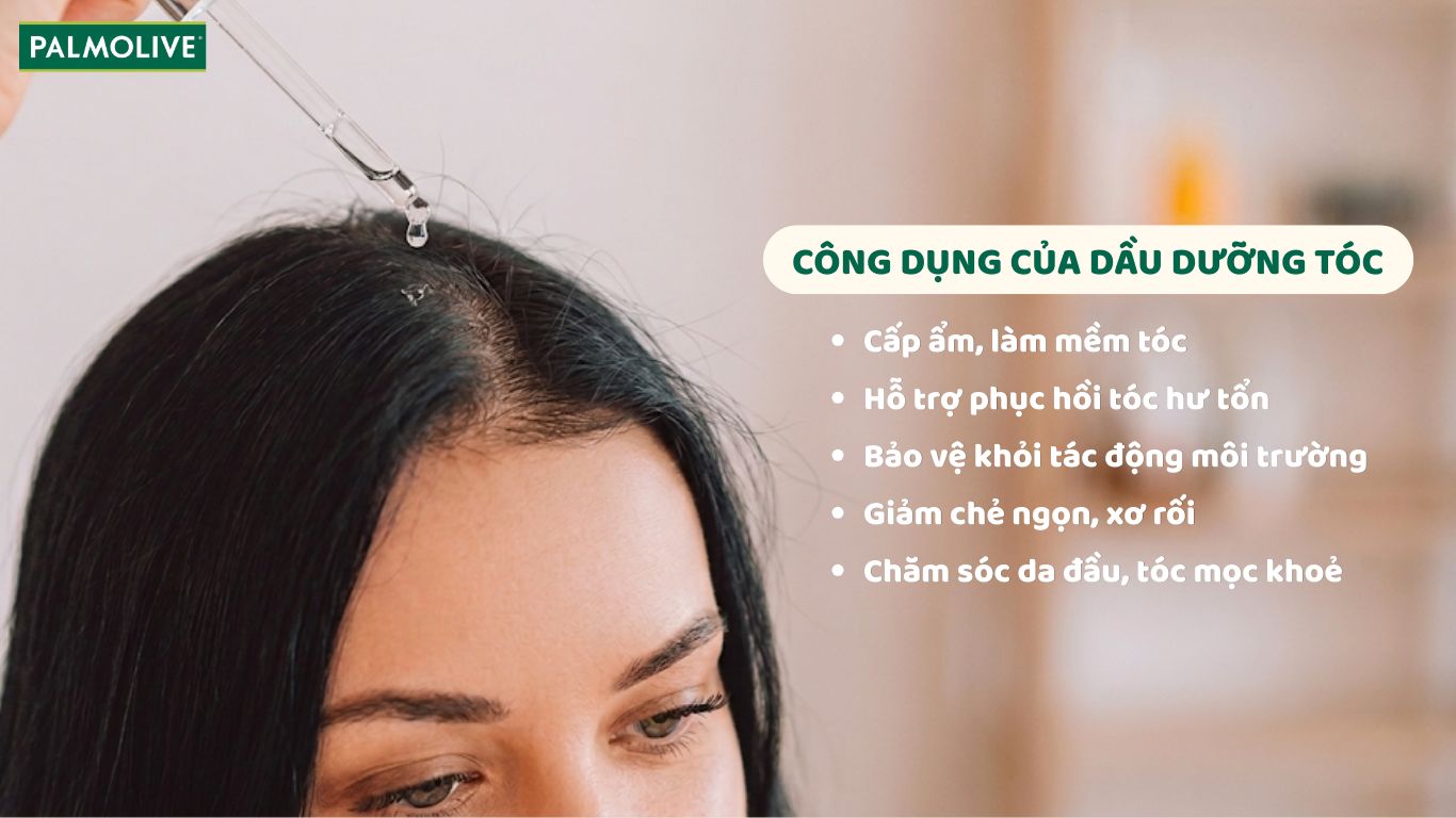 Các công dụng khi sử dụng dầu dưỡng tóc