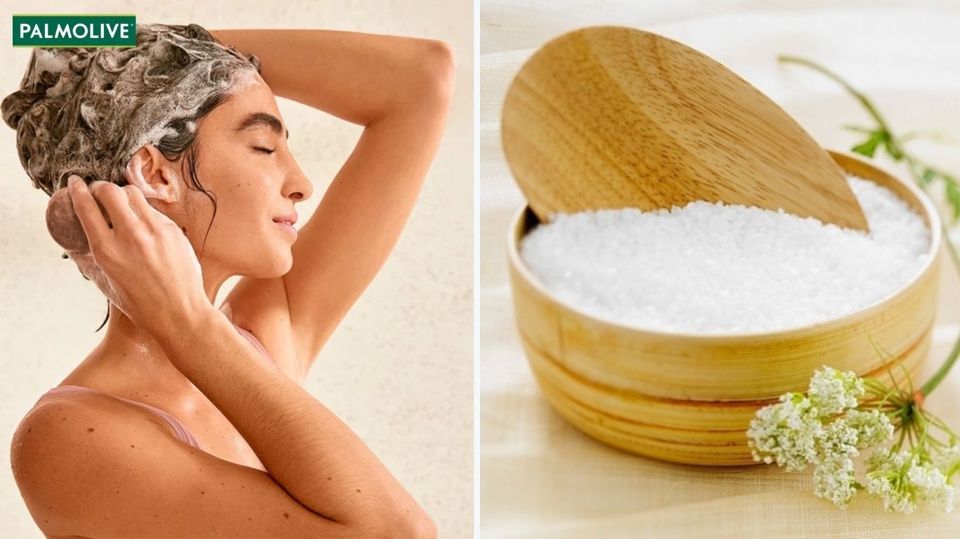 Cách gội đầu sạch gàu bằng gội đầu bằng muối
