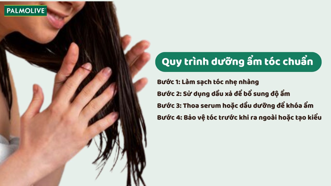 Quy trình dưỡng ẩm tóc chuẩn