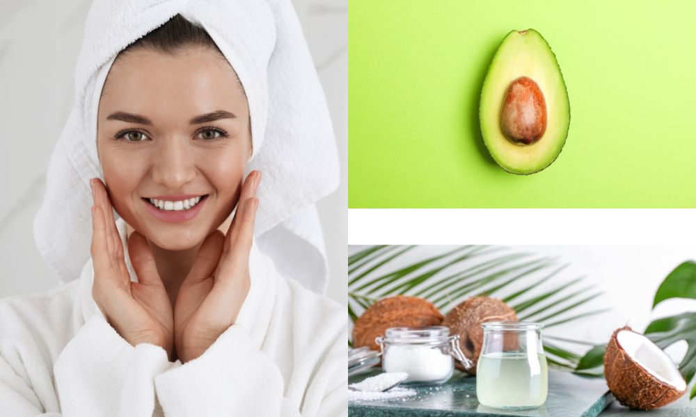 Hấp tóc bằng bơ và dầu dừa giúp phục hồi hư tổn, mang lại mái tóc mềm và bóng mượt