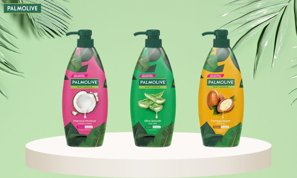 Dầu gội Palmolive với tinh túy thiên nhiên, cho tóc mềm mượt và óng ả rạng ngời