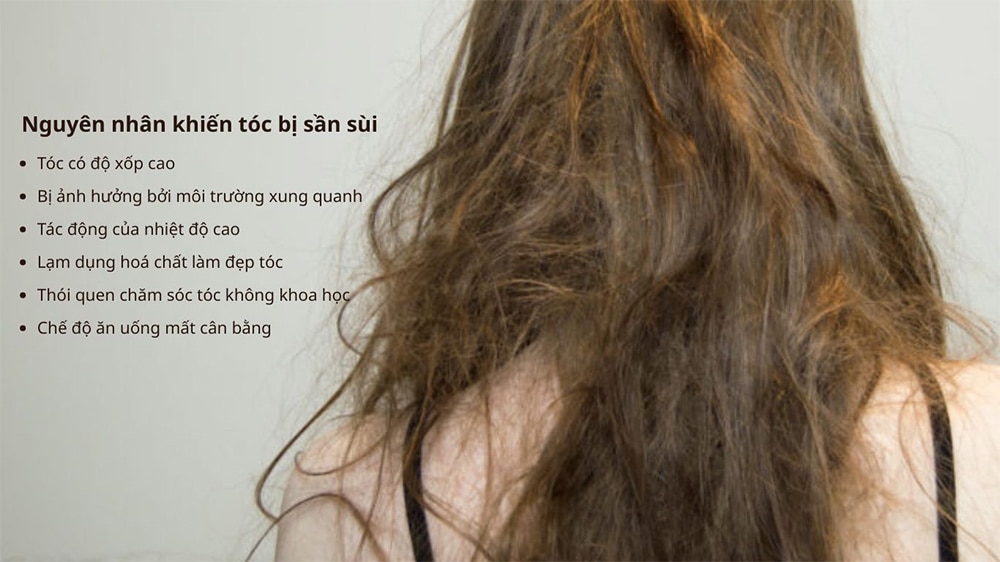 Những nguyên nhân khiến sợi tóc bị sần sùi