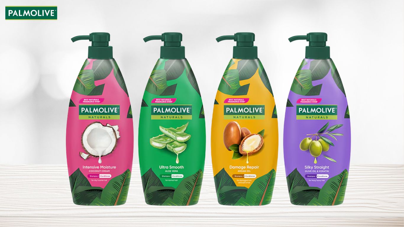 Dầu gội Palmolive chiết xuất từ thiên nhiên giúp nuôi dưỡng mái tóc khoẻ mạnh 