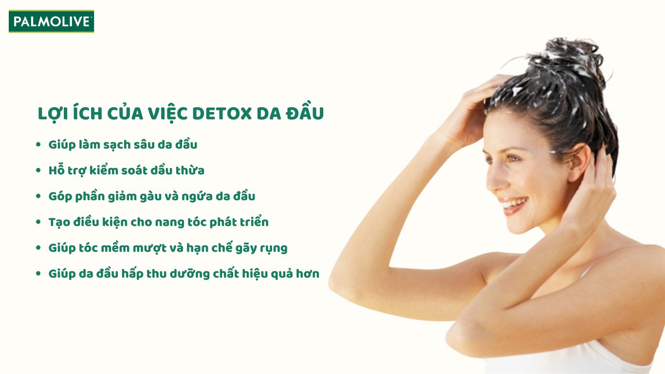 Các lợi ích chính khi detox da đầu