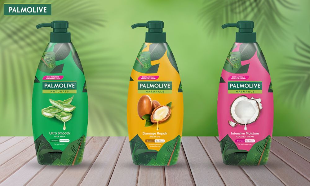 Dầu gội và xả Palmolive có chiết xuất thiên nhiên giúp nuôi dưỡng mái tóc mềm mượt, chắc khỏe