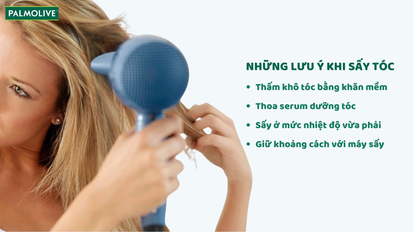 Những điểm cần lưu ý trong quá trình sấy tóc