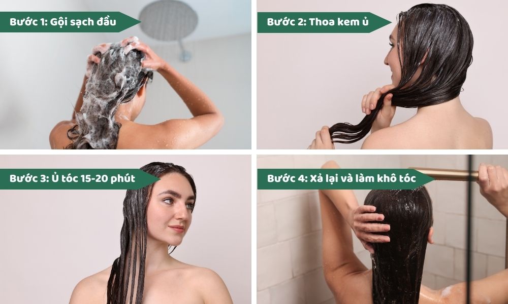 Quy trình 4 bước ủ tóc tại nhà đơn giản, hiệu quả, dễ thực hiện