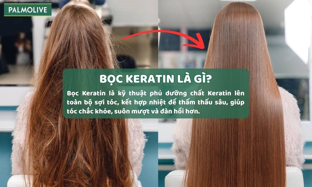Bọc Keratin là quá trình bổ sung dưỡng Keratin giúp tóc mềm mượt (Nguồn: Internet)