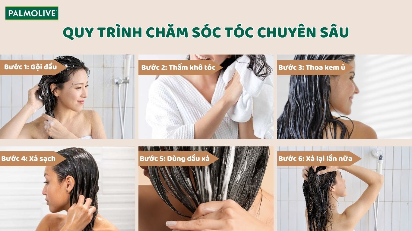 Các bước chăm sóc tóc chuyên sâu