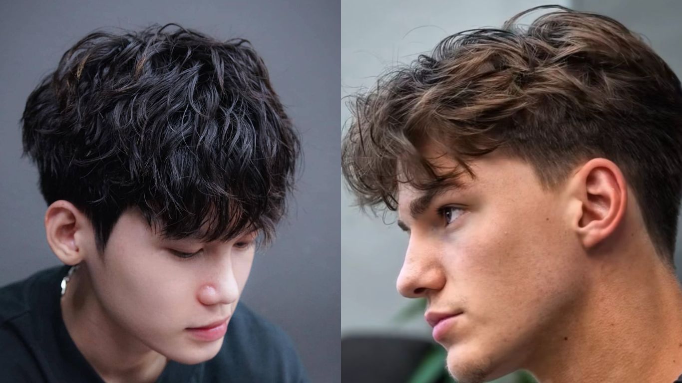 Tóc layer messy ngắn cho nam giới tóc mỏng thưa