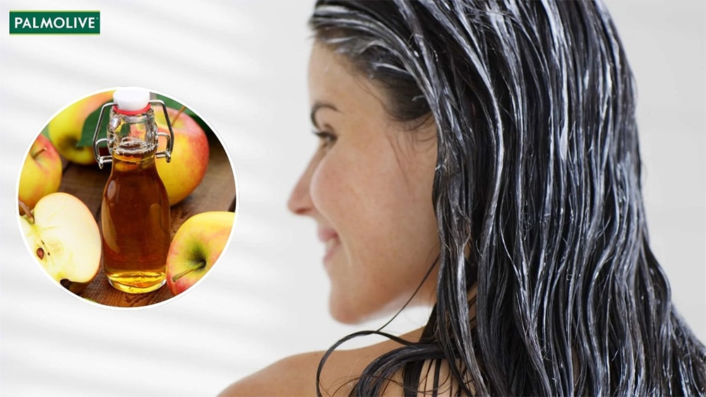 Ủ tóc bằng giấm táo giúp cải thiện tình trạng ngứa da đầu