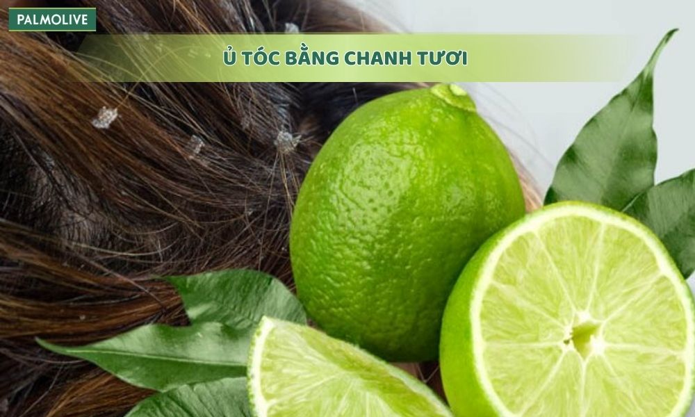 Ủ tóc bằng chanh tươi giúp cân bằng pH trên da đầu và ức chế nấm phát triển