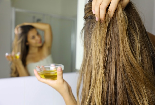 dầu argan dưỡng tóc trị gàu