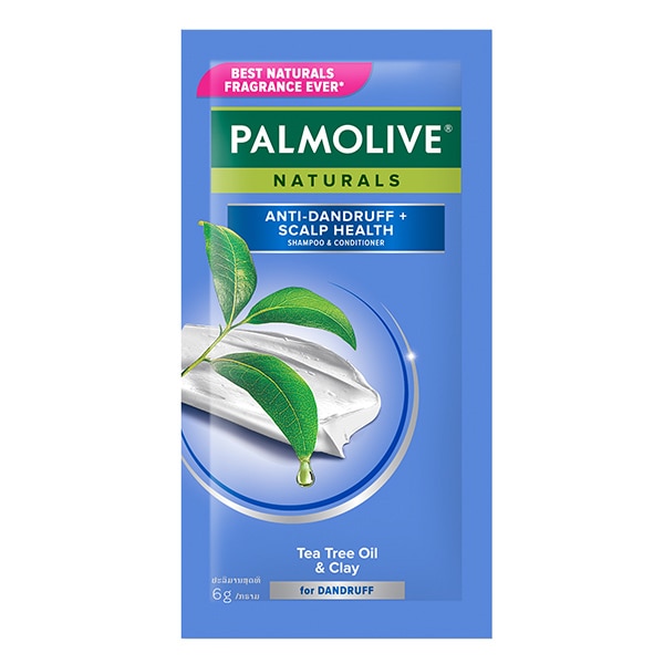 dầu gội Palmolive tràm trà và đất sét dạng gói dầu gội Palmolive tràm trà và đất sét dạng gói