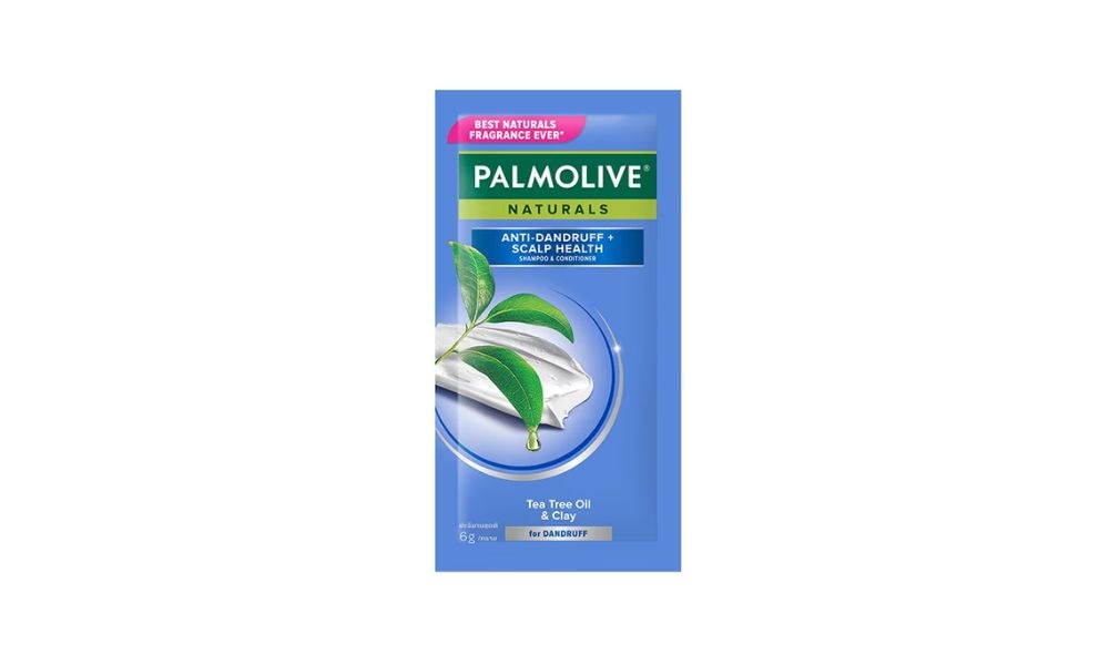 Dầu gội Palmolive Thiên Nhiên Sạch Gàu Chiết Xuất Dầu Tràm Trà & Đất Sét